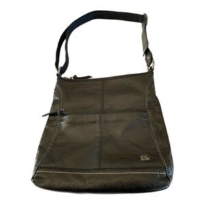 The Sak Vintage Black Leather Crossbody Bag